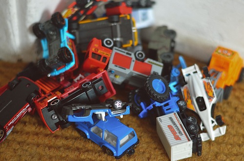 Toy Car pile-up